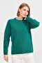 Women's Crew Neck Shoulder Hair Braided Wool Sweater A.Ö.Başı - 7