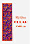 Wild Hibiscus Pattern Stylish & Elegant Women's Accessory Satin Scarf 30X165Cm - 2