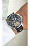 New Rym-4120 Automatic Mechanism Men's Wristwatch - Steel Case and Leather Strap - 2 Years Warranty Ss-Bk - 5