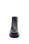 Women's Real Genuine Leather Zippered Short Black Boots - 4