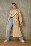 Double-Breasted Neck Trench Coat