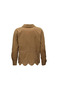 Fisto Detail Camel Poplin Shirt - 4