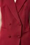 Women's Long Double Breasted Woven Vest - 2