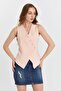 Women's Regular V-Neck Buttoned Vest - 3