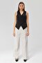 Women's Regular V-Neck Buttoned Vest - 7