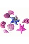 3-Piece Sea Shell Mussel, Fish Mermaid Tail Star Silicone Mold K-172 K-605 K-1426 - 8