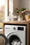 Powder Detergent Jar with Wooden Lid 2000ml-Liquid Detergent and Softener Bottle Mushroom Lid 1000ml - 5