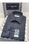 Classic Long Sleeve 100% Cotton Winter Checkered Collar Buttoned Bottom Men's Shirt with Gift Box Fs-003134 - 4