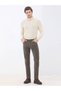 Mink Woven Regular Fit Velvet Casual Cotton Blend Trousers - 2