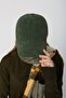 Khaki Nubuck Suede Unisex Cap Hat - 4