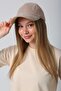 Beige Nubuck Suede Unisex Cap Hat - 6