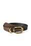 Women's Gold Buckle Brown Belt - 3