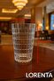 Crystal Embroidered Tall Glass Soft Drink Glasses 6 Pieces - Stylish Patterned Water and Beverage Glasses - 5