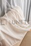 Ready to Use Dnr24 Chain Pattern Cream Color Sparse (1X2) Pleated Sewing Tulle Curtain - 5