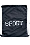 Unisex Black Printed Sports Bag - 3