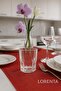 Crystal Look Glass Soft Drink Cup Set of 6 - Stylish Patterned Soft Drink and Water Cup - 4