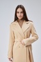 Women Sleeve Button Detail Regular Lined Coat - 3