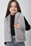 Gray Soft Textured Plush Children's Neck Collar - 5