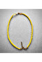 Handmade Evil Eye Beaded Yellow Necklace - 4