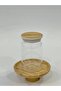 Glass Jar with Bamboo Lid – Storage Container and Kitchen Organizer - Cookie & Coffee Jar - 4