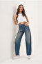 Belt Buckled Baggy Jeans - 2