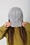 قبعة للفتيات من القطيفة ذات الملمس الناعم باللون الرمادي - 8