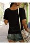 Floral Printed Women's Oversized V-Neck T-Shirt - 2