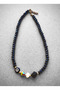Handmade Black Beaded Necklace - 3