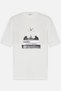 Ecru Crew Neck Printed Women's T-Shirt - 3
