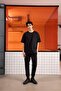 Crew Neck Pocket Detailed Oversize Men's T-Shirt - 2