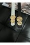 2-Piece Deal Product Round Gold Buckle Women's Belt, Pants Belt, Coat Belt, Dress Belt - 5