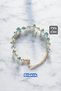 Zircon Stone Steel Bracelet - Turquoise Gold