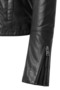 Cherie Women's Black Short Leather Coat 24Sgm520251 - 3