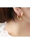 Non-Tarnish Steel Thick Sport Hoop Earrings-2.4 cm - 5