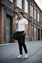Summer Men's Jogger Pants Slimfit Black Color Parachute Fabric Narrow Leg, Light, Colorfast, Lycra - 4
