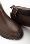 Bitter Brown Women's Boots with Elastic Buckle - 4