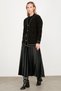 Towel Knit Detailed Buttoned Knitwear Cardigan Black