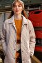 Women's Quilted Jacket Beige - 3