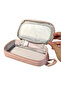حافظة أقلام من القماش بسحاب من إلفنت 2، حقيبة أقلام باللون البيج - 7