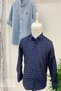 Boy's Patterned Fold Sleeve Shirt 3800 Navy Blue - 2