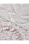 Floral Euphoria Ruffled Single Bedspread Set 160X220 cm Pink - 3