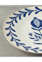 Carnival Tulip Bone Porcelain Cake Plate 20 cm Navy Blue-White - 3