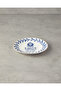 Carnival Tulip Bone Porcelain Cake Plate 20 cm Navy Blue-White - 2