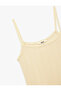 Cotton Slim Fit Lace Detailed Thin Strap Crop Tank Top - 5