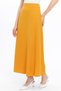 Apsen Women's Mustard Seasonal Zippered Long Flared Skirt 2148-95 - 6