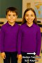 Long Sleeve School Uniform Sweet T-Shirt Unisex 1Pc