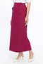 Apsen Women's Fuchsia Pocket Detailed Seasonal Polyviscon Pencil Long Skirt 2107-95 - 8