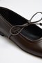 Babet 2415 - Blunt Toe Rope Detailed Bitter Brown Women's Babet - 4