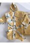5-Piece Bathrobe Set 0-2 Years Old 100% Organic Cotton (Bathrobe+Bath Towel+Bath Scrub+Belt+Slippers) - 5