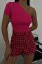 New Season Women's One Shoulder Crop High Quality Blouse 23S24005 - 8